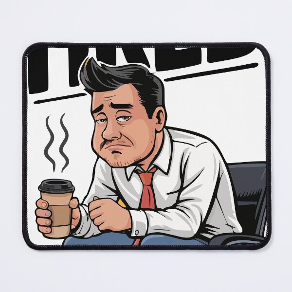 Item preview, Professionally Tired – Funny Work Burnout Design designed and sold by Mahilis.