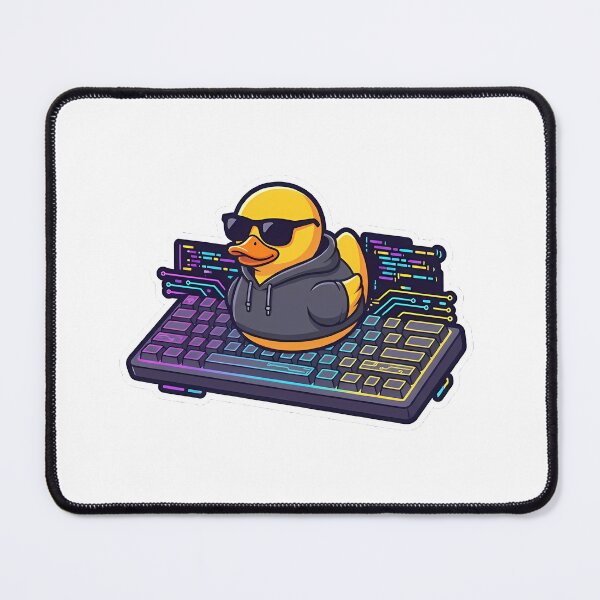 Item preview, Rubber Duck Debugging: The Developer's Cyberpunk Duck designed and sold by Stickers à gogo.