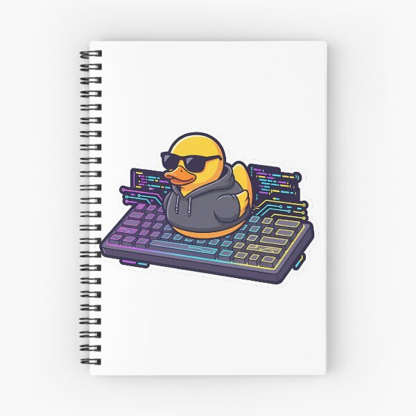 Item preview, Rubber Duck Debugging: The Developer's Cyberpunk Duck designed and sold by Stickers à gogo.