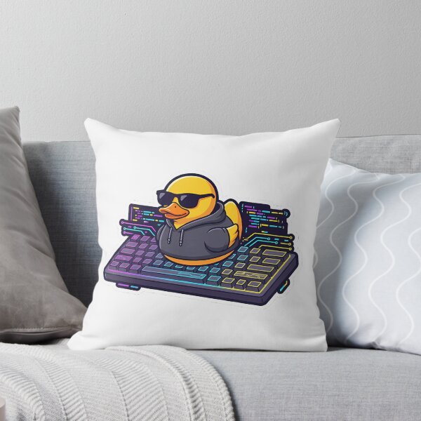 Item preview, Rubber Duck Debugging: The Developer's Cyberpunk Duck designed and sold by Stickers à gogo.