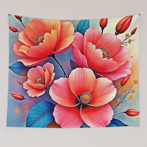 Item preview, Elegant Poppies: Radiant Nature Art designed and sold by Health And Fitness Posts e-Store.