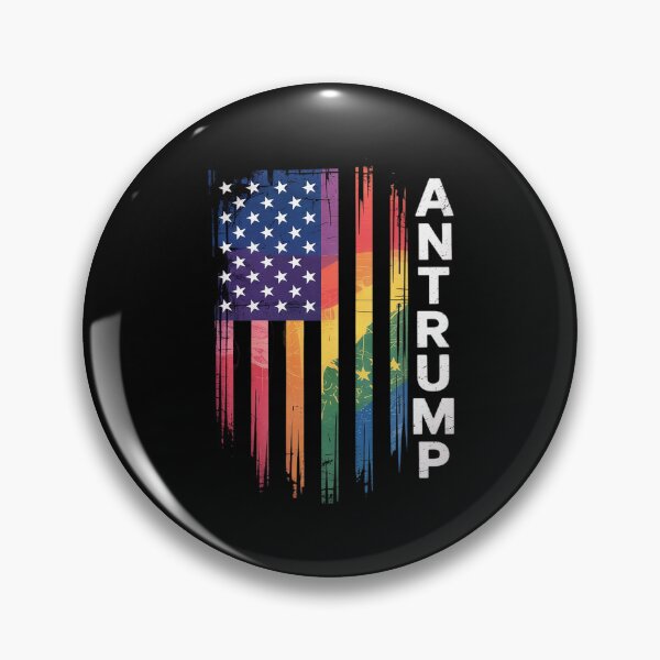 Item preview, Anti Trump United States Distressed Rainbow w US Flag designed and sold by FadeOfThrone.