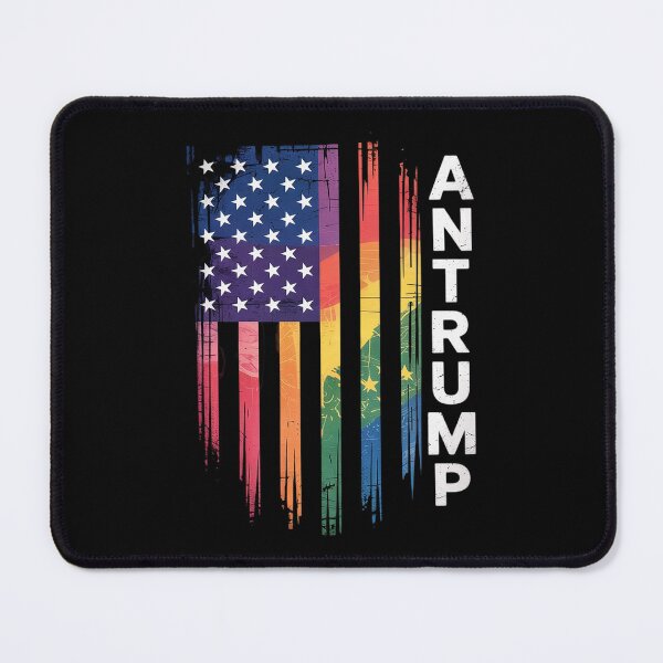 Item preview, Anti Trump United States Distressed Rainbow w US Flag designed and sold by FadeOfThrone.