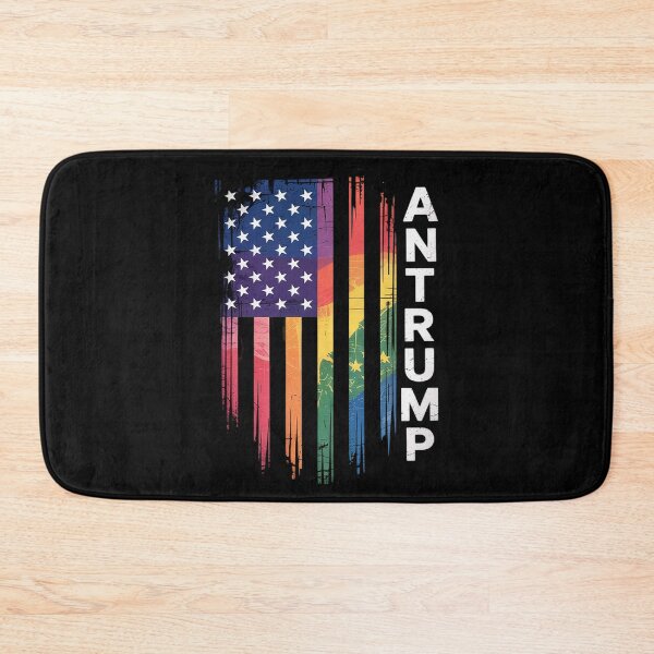 Item preview, Anti Trump United States Distressed Rainbow w US Flag designed and sold by FadeOfThrone.