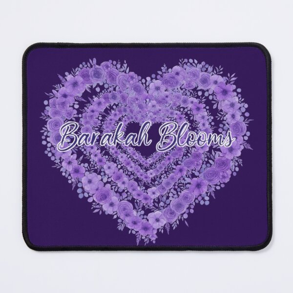 Item preview, Barakah Blooms – Purple Rose Petal Heart Mandala designed and sold by D-Islamic.