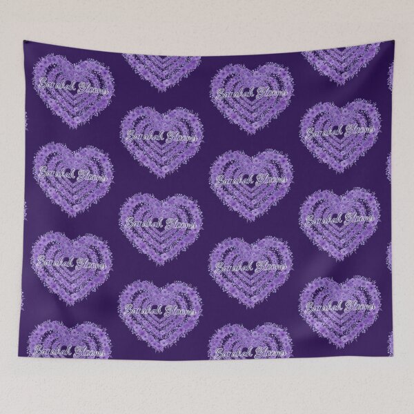 Item preview, Barakah Blooms – Purple Rose Petal Heart Mandala designed and sold by D-Islamic.