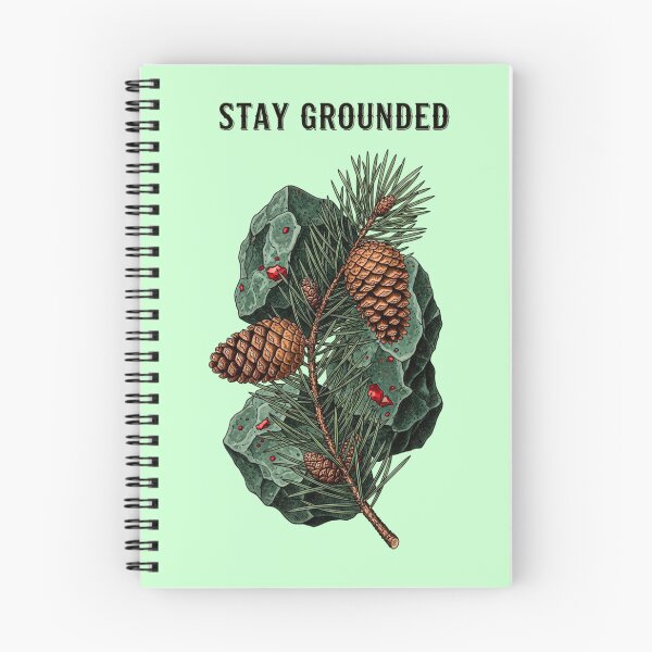 Item preview, Stay Grounded - Pine Cone & Bloodstone Forest Art designed and sold by Credisaim.