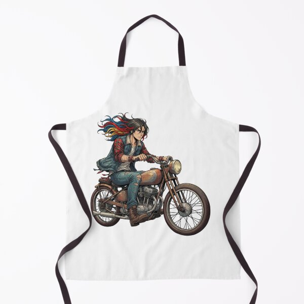 Item preview, A young man with his trusty motorcycle. designed and sold by PP&RAINBOW SHOP.