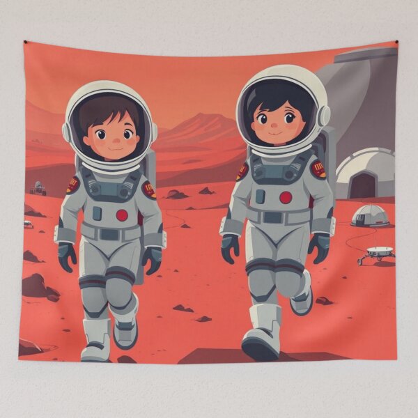 Item preview, Mission to Mars – First Steps on the Red Planet designed and sold by HappySproutArt.