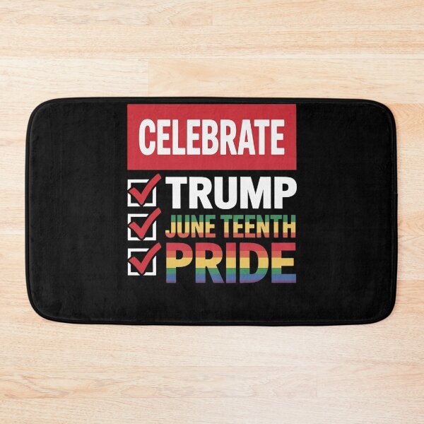 Item preview, Celebrate Nameplate Check Box Trump Juneteenth Pride June designed and sold by FadeOfThrone.
