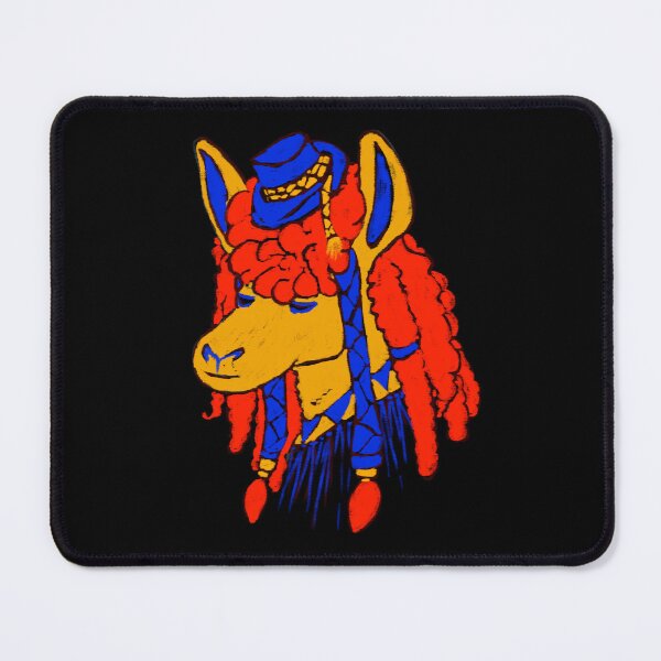 Item preview, Bright colored Primary colored Llama with tiny Bolivian hat and braids yellow, blue, red designed and sold by Sunflowerstudio1.
