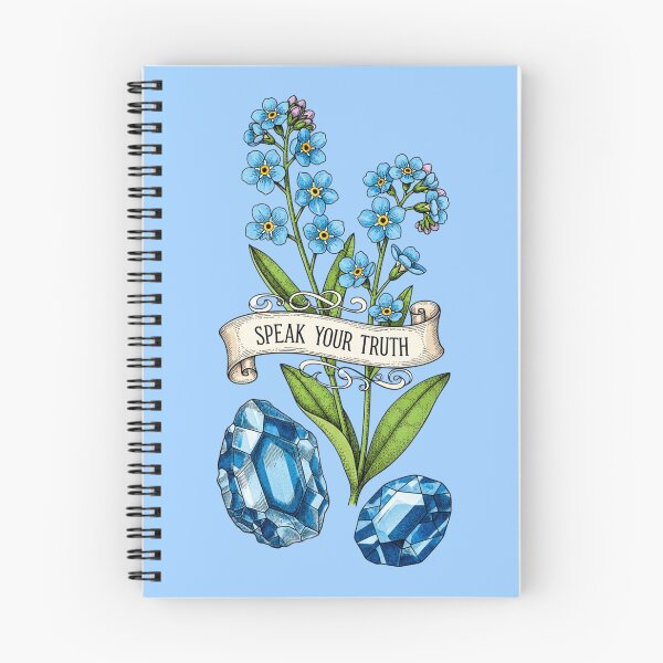 Item preview, Speak Your Truth - Sapphire & Forget-Me-Nots designed and sold by Credisaim.