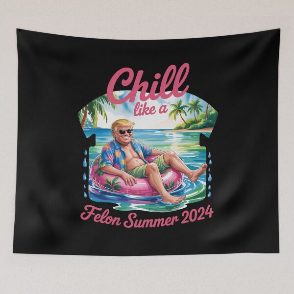 Item preview, Chillin Like A Felon Trump For President Summer 2024 designed and sold by MarryIsMonth.