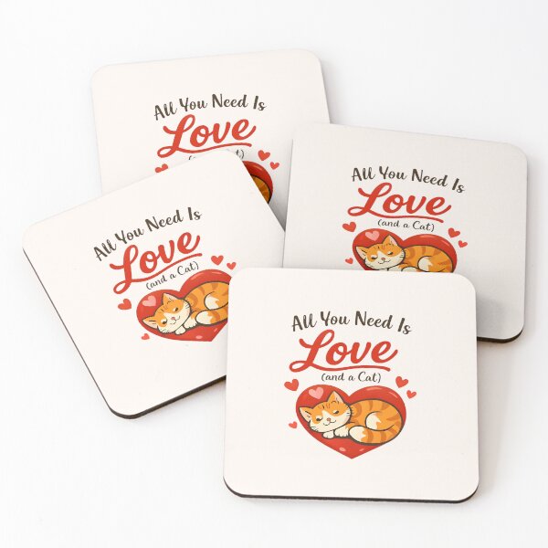 Item preview, All You Need Is Love (and a Cat) designed and sold by musthavewords.