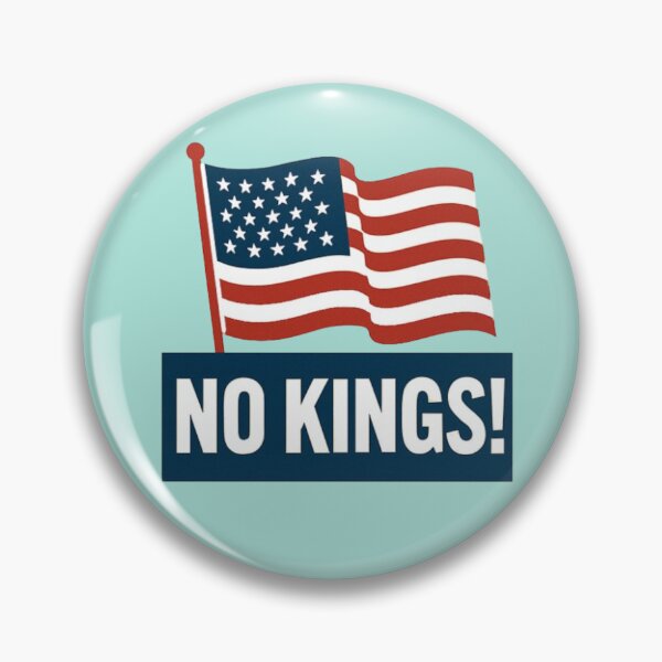 Item preview, "No Kings" slogan used in the US during mass protests designed and sold by JaroDesign2023.