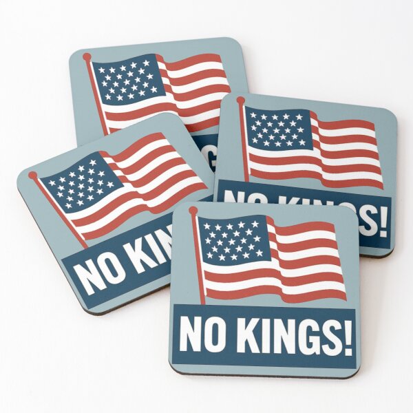 Item preview, "No Kings" slogan used in the US during mass protests designed and sold by JaroDesign2023.