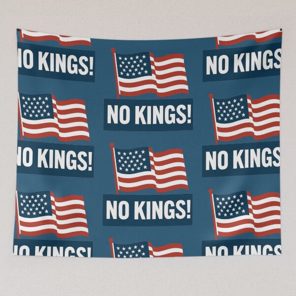 Item preview, "No Kings" slogan used in the US during mass protests designed and sold by JaroDesign2023.
