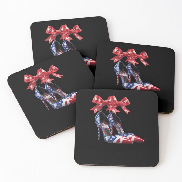 Item preview, Cute Trump Girl High Heel Stilettos American Flag Trump designed and sold by FadeOfThrone.