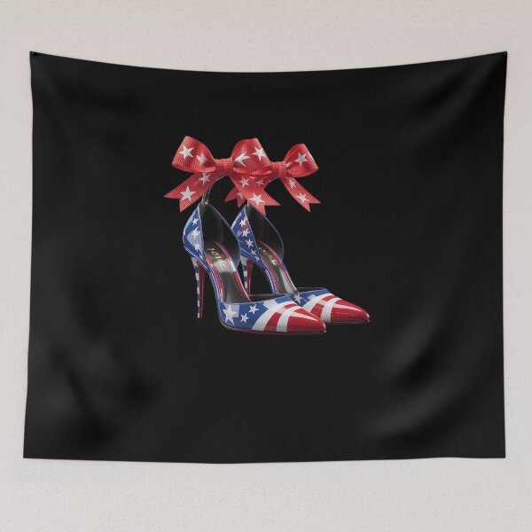 Item preview, Cute Trump Girl High Heel Stilettos American Flag Trump designed and sold by FadeOfThrone.