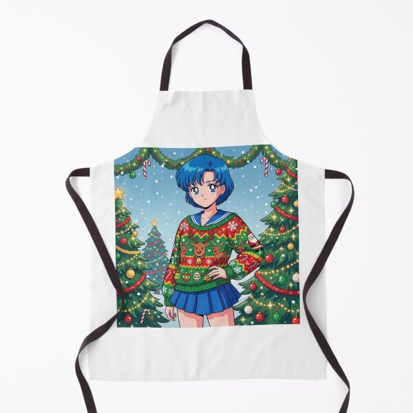 Item preview, Sailor Mercury Ugly Christmas Sweater designed and sold by Solace Sparkles.