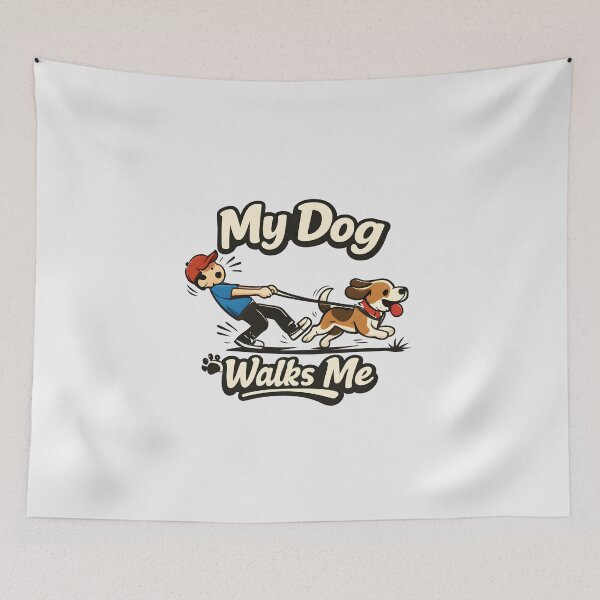Item preview, My Dog Walks Me designed and sold by musthavewords.