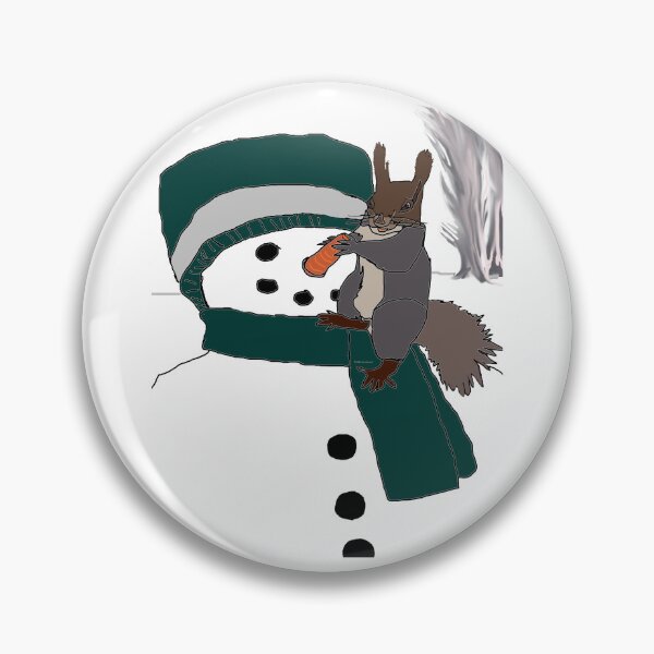 Item preview, Hungry Squirrel Chews on Snowman's Carrot Nose designed and sold by kristalcurt.