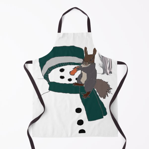 Item preview, Hungry Squirrel Chews on Snowman's Carrot Nose designed and sold by kristalcurt.