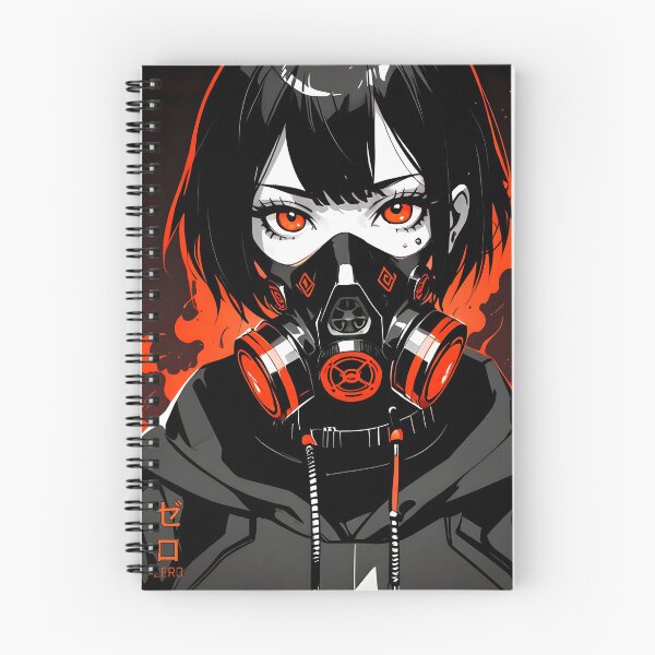 Item preview, ZERO: Monochrome Mask Intense Portrait | Cute Cyberpunk Anime Girl designed and sold by Sytrics.