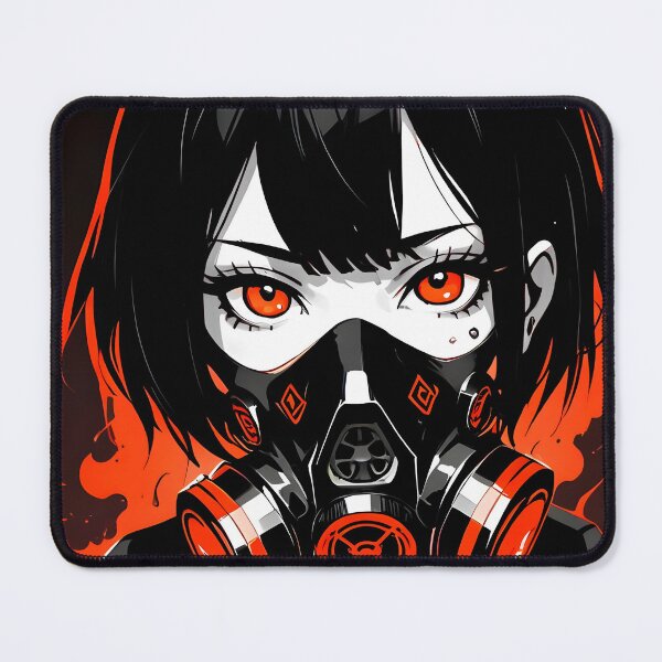 Item preview, ZERO: Monochrome Mask Intense Portrait | Cute Cyberpunk Anime Girl designed and sold by Sytrics.