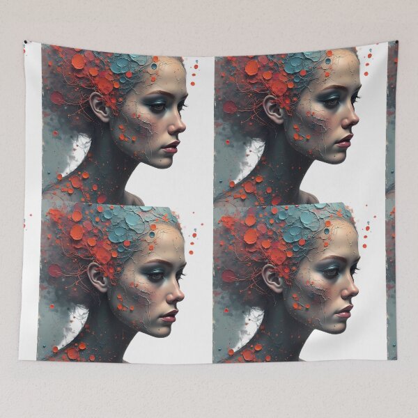 Item preview, Woman Vivid Expressions Passion Arts Graphics Colors designed and sold by ART ATTACK ZONE.