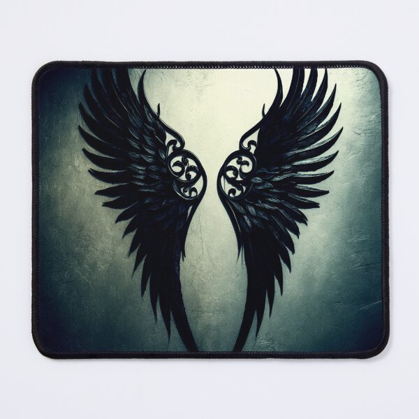 Item preview, black angel wings – gothic symbol – dark fantasy art designed and sold by Traumrausch.