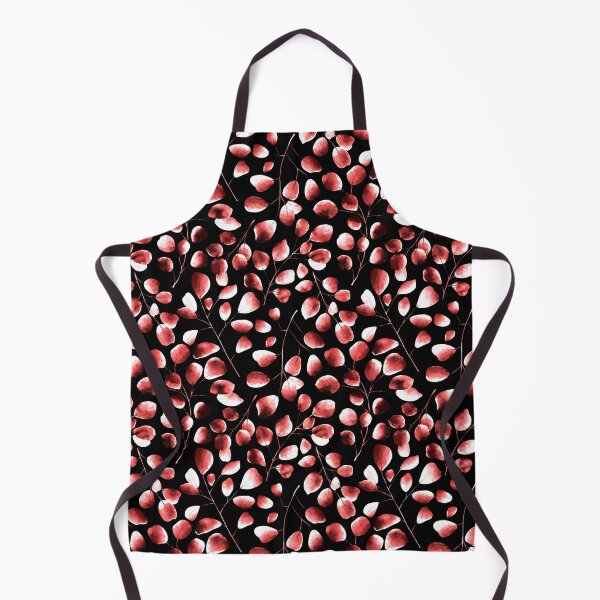 Item preview, Dancing Eucalyptus Leaves - Dark Red Garnet designed and sold by thecolorbirdie.