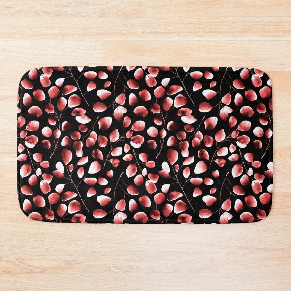 Item preview, Dancing Eucalyptus Leaves - Dark Red Garnet designed and sold by thecolorbirdie.