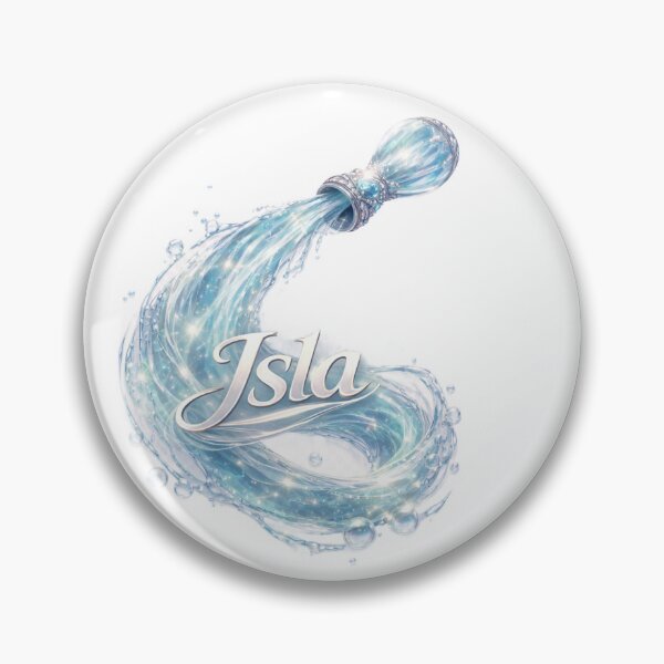 Item preview, Isla Aquarius – Elegant Female Name Zodiac Water Bearer Fantasy Art Design designed and sold by AlexLineArt.