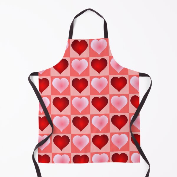 Item preview, Romantic Pink and Red Checkerboard Heart Pattern designed and sold by DeeLulu.