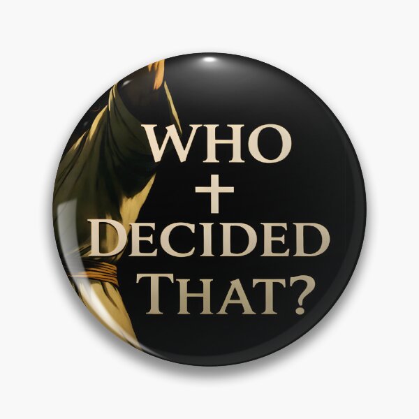 Item preview, Jesus "Who Decided That?" Escanor Meme Art designed and sold by Vicksin ⭐⭐⭐⭐⭐.