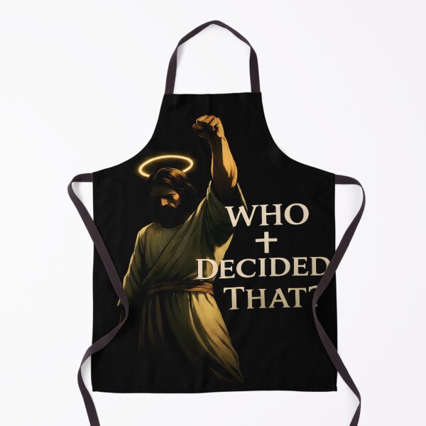 Item preview, Jesus "Who Decided That?" Escanor Meme Art designed and sold by Vicksin ⭐⭐⭐⭐⭐.
