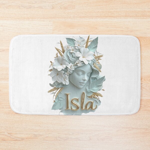 Item preview, Isla Virgo – Elegant Female Name Zodiac Earth Sign Floral Fantasy Art designed and sold by AlexLineArt.