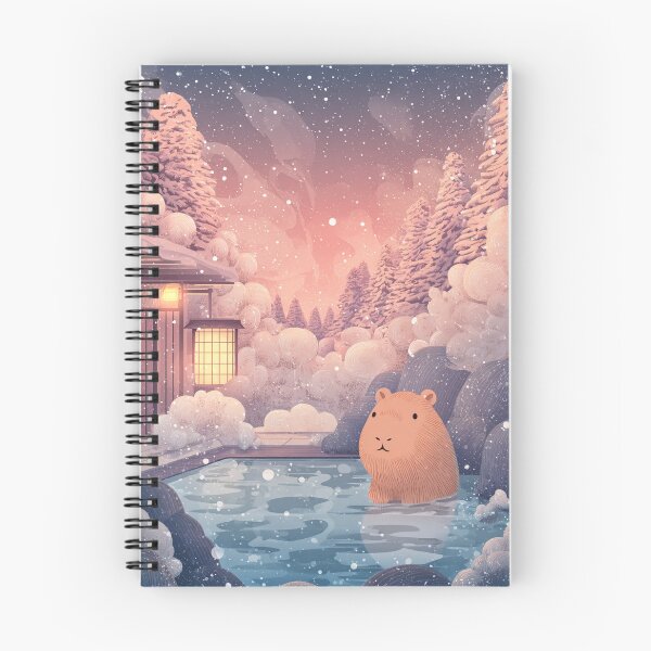 Item preview, Snowy Onsen Capybara Serenity designed and sold by Turocks.