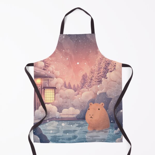 Item preview, Snowy Onsen Capybara Serenity designed and sold by Turocks.