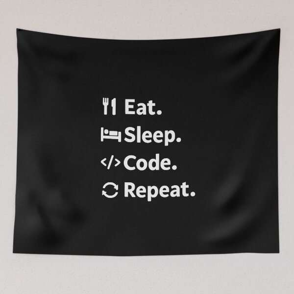 Item preview, Eat. Sleep. Code. Repeat. designed and sold by musthavewords.