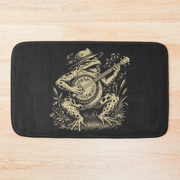 Item preview, Frog Playing Banjo Folk Music Goblincore Toad  designed and sold by Y-Vibes.