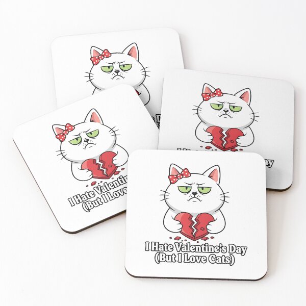 Item preview, Sarcastic Cat Valentine Shirt – Funny Anti Love Valentine Gift designed and sold by Muzgle.