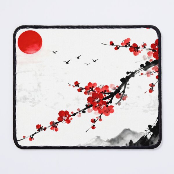 Item preview, Cherry Blossoms at Dawn: Sumi-e Serenity designed and sold by MHD.