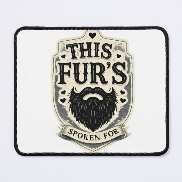 Item preview, This Fur’s Spoken For T-Shirt, Funny Beard Lover Gift, Married Bearded Man Humor Graphic Tee, Husband Valentine Shirt designed and sold by JoyBoyStudio1.
