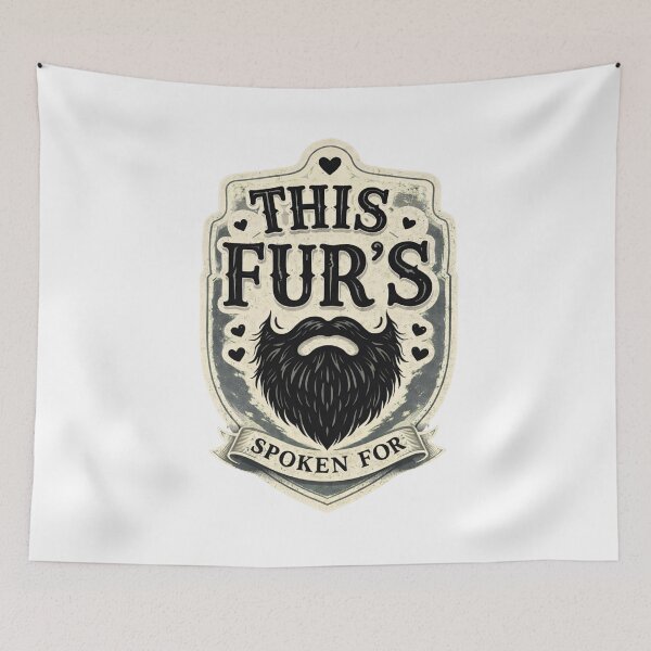 Item preview, This Fur’s Spoken For T-Shirt, Funny Beard Lover Gift, Married Bearded Man Humor Graphic Tee, Husband Valentine Shirt designed and sold by JoyBoyStudio1.
