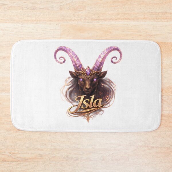 Item preview, Isla Capricorn – Elegant Female Name Zodiac Mountain Goat Fantasy Art Design designed and sold by AlexLineArt.