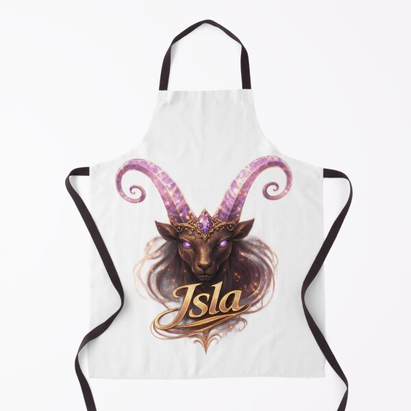 Item preview, Isla Capricorn – Elegant Female Name Zodiac Mountain Goat Fantasy Art Design designed and sold by AlexLineArt.