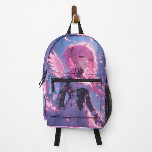 Item preview, Pink anime android girl with wings designed and sold by ArtsJulian.