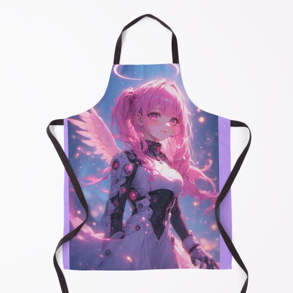 Item preview, Pink anime android girl with wings designed and sold by ArtsJulian.